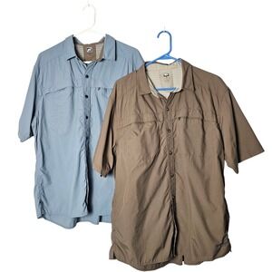 REI Men's XL‎ Nylon Hiking Shirts Bundle Vented Outdoor Fishing Travel Camping